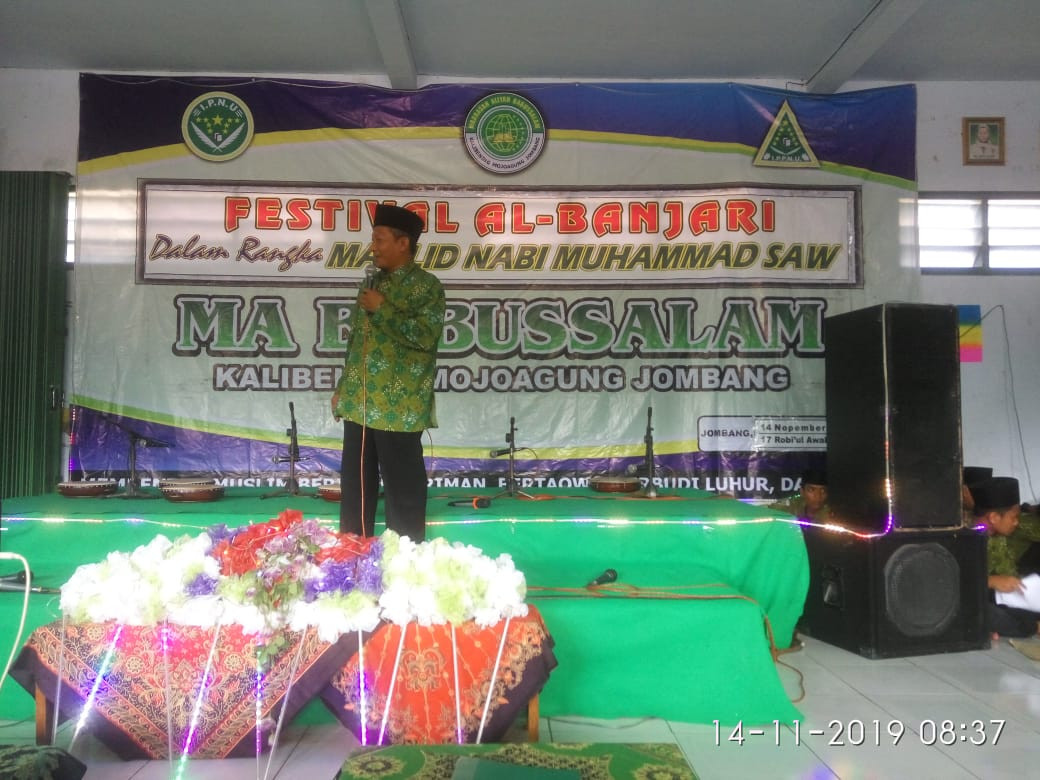 Pembukaan Festival Al-Banjari Se-MA. Babussalam Kalibening Mojoagung Jombang